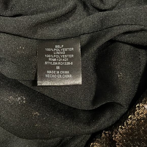 Ellison Ivory and Gold Sequin Shift Cocktail Dress Size Medium - Picture 11 of 11